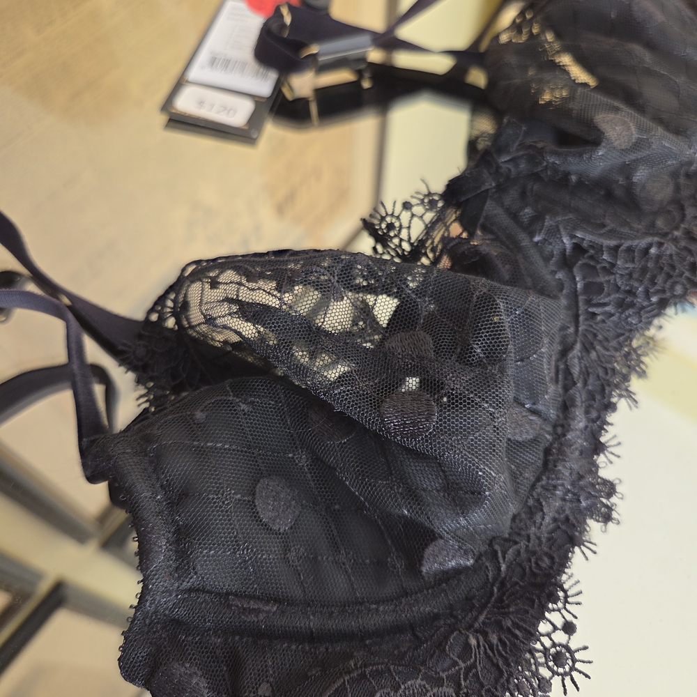 NWT Dita Von Teese Black Lace Vedette Underwire Bra